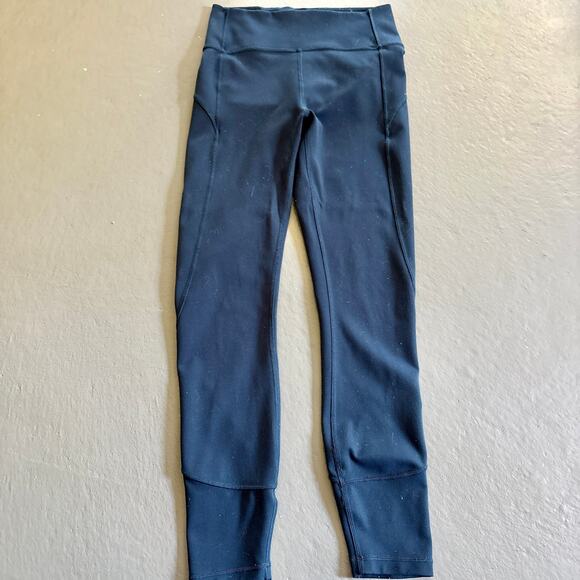 Lululemon in Movement 7/8 Tights Nocturnal Teal Blue Leggings size 6 - Picture 10 of 16